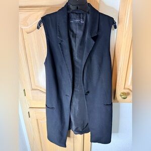 The Limited Black Sleeveless Blazer Vest